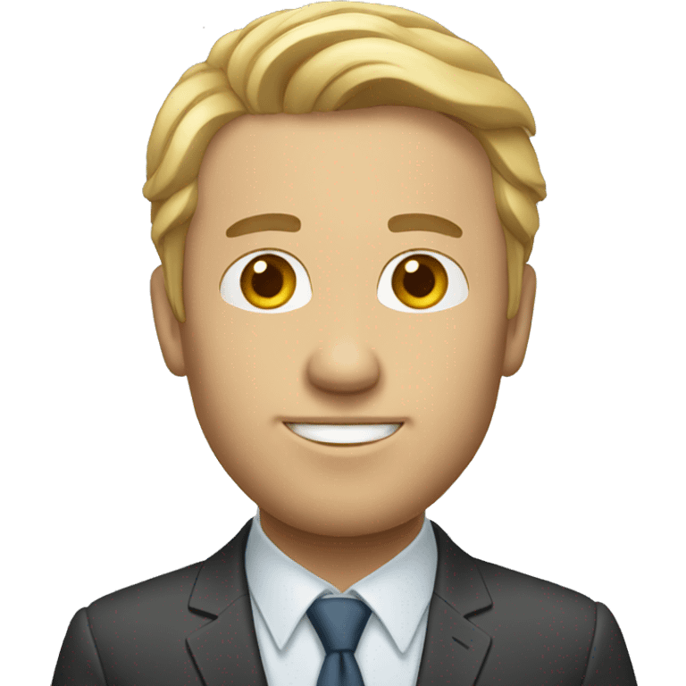 white man crop investor emoji