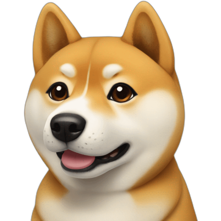 a shiba inu in a meeting emoji