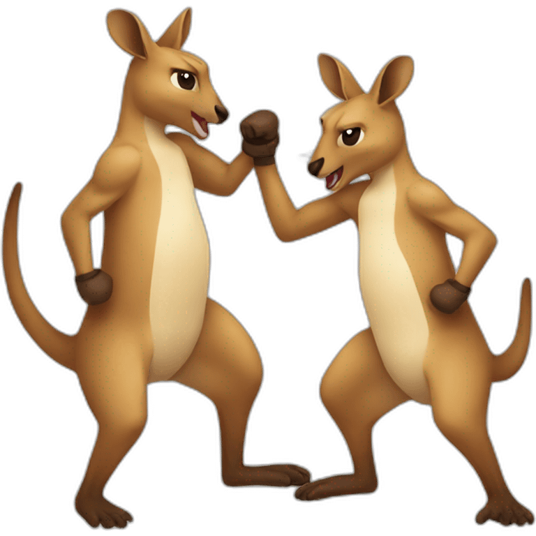 Kangaroo boxing  emoji