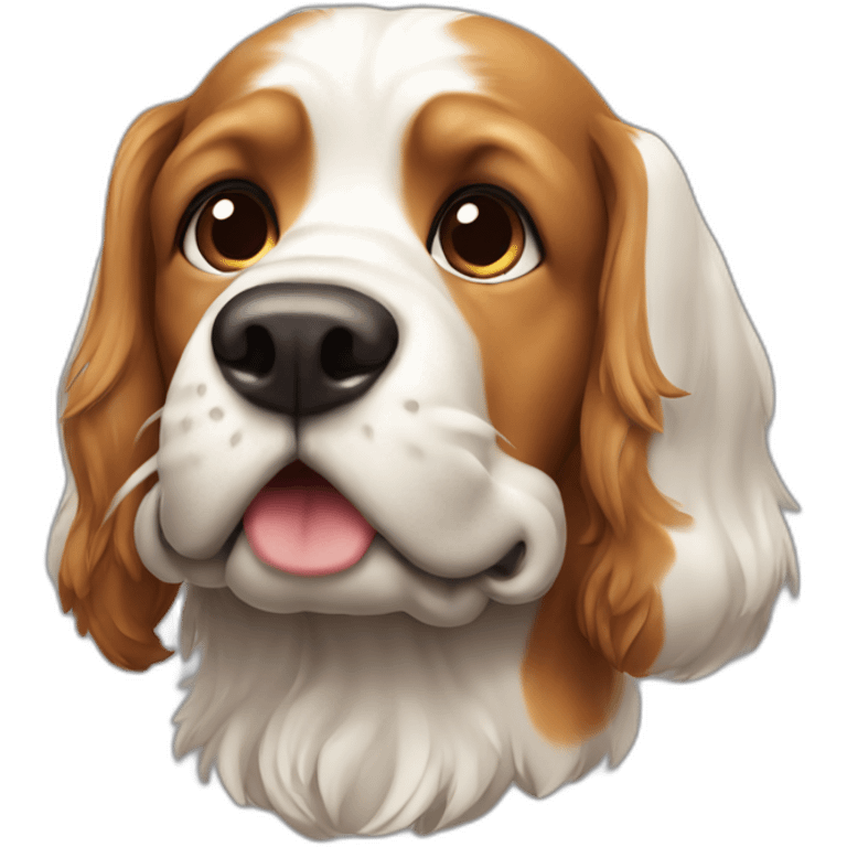 Dog cocker Head emoji