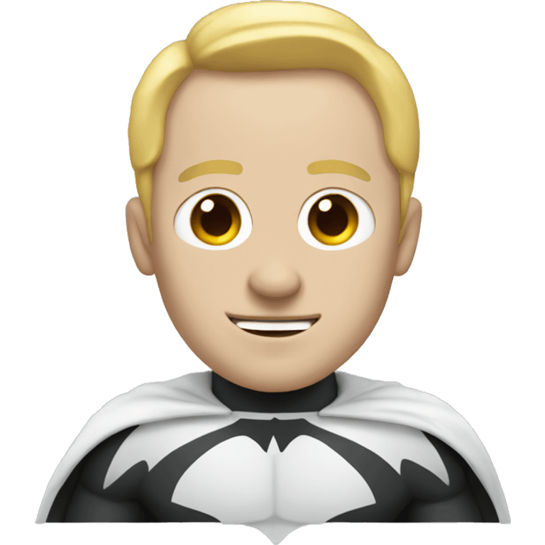 White batman emoji