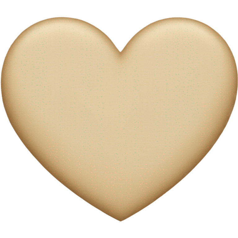 Beige heart emoji