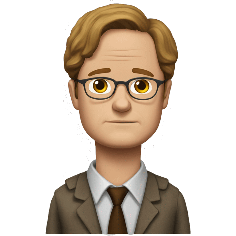 Dwight schrute 3/4 view emoji