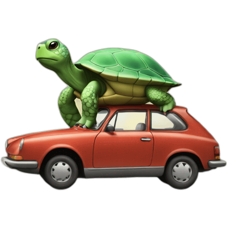 Voiture tortue emoji