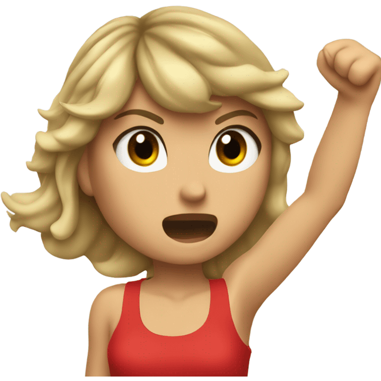 Taylor swift about to fight emoji