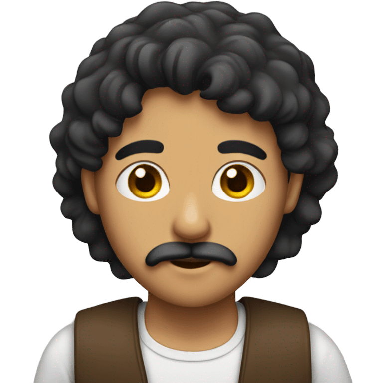 An Arabic boy with a moustache and a beard  emoji