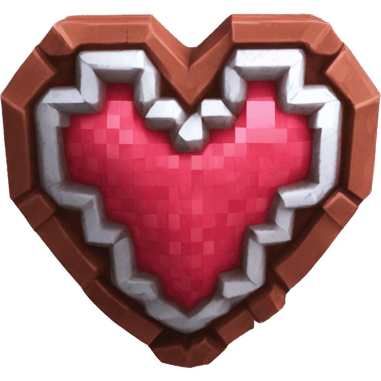 Zelda heart container voxel emoji