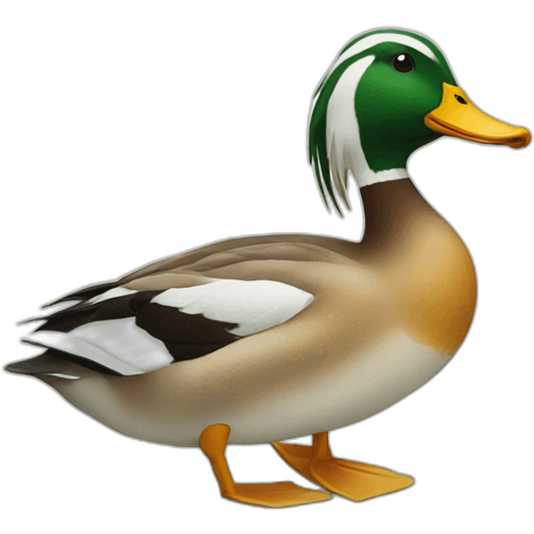 duck who swim emoji