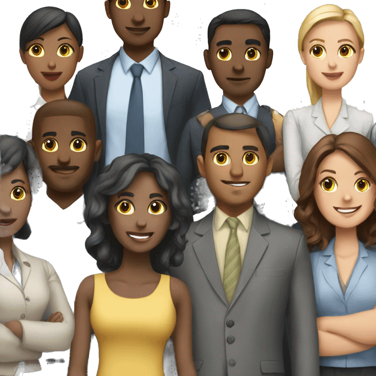 A working team in office  emoji