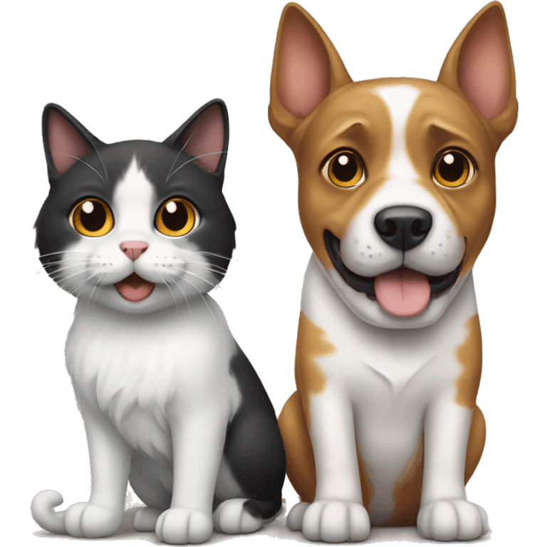 cat and dog emoji