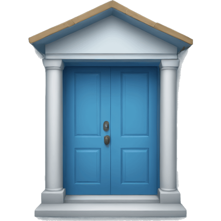 blue door emoji