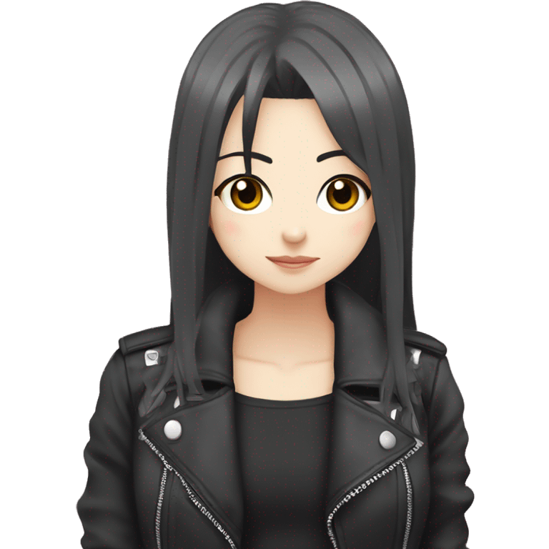 anime biker vkei cute kawaii simplistic manga rocker girl emoji