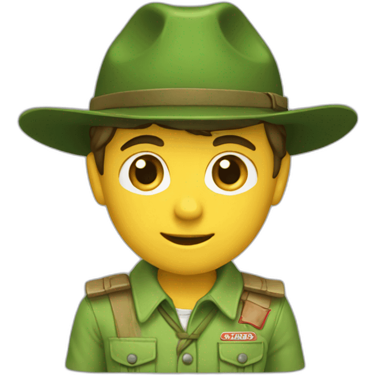 Scout chemise verte emoji