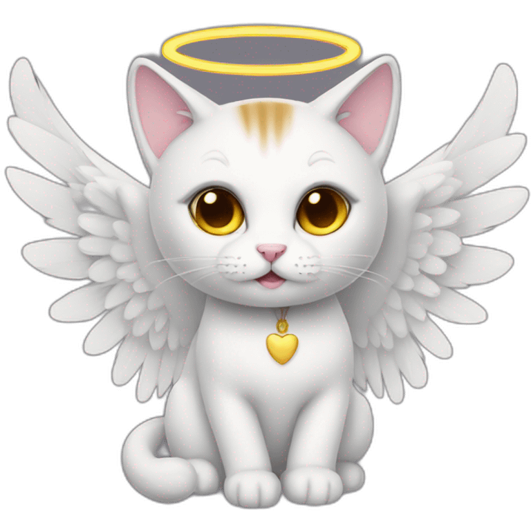 cat angel emoji