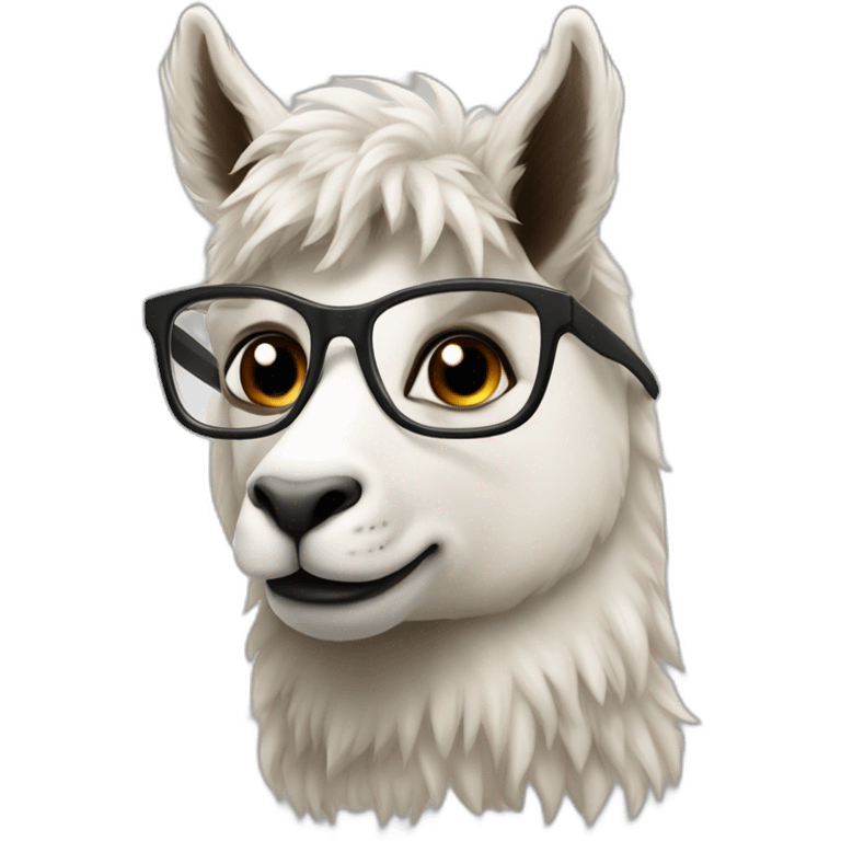 une l’outrez avec un lama gai emoji