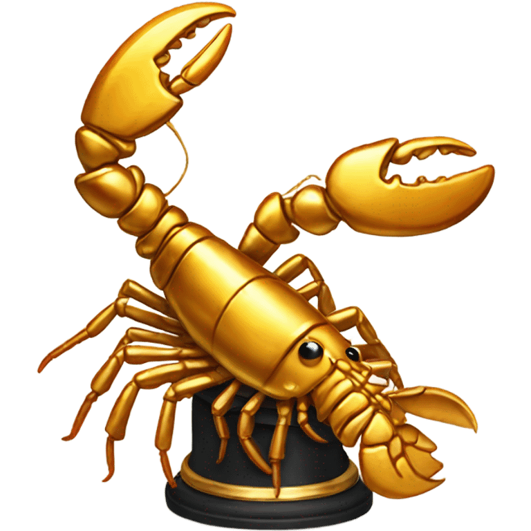 gold lobster trophy emoji