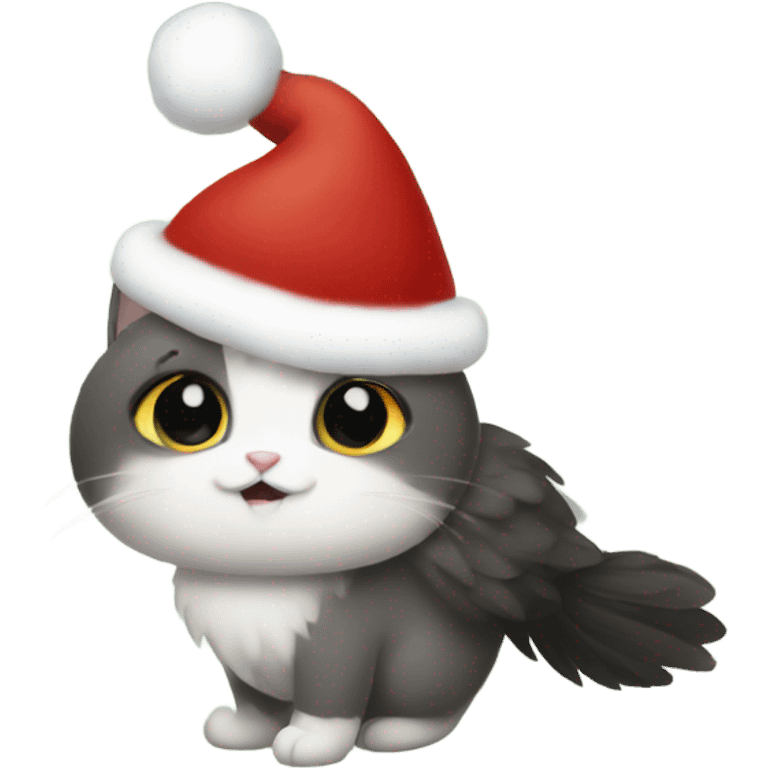 Meowy Christmas my bird friend emoji