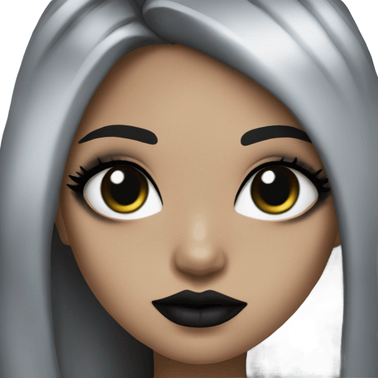 Girl with goth aesthetic  emoji