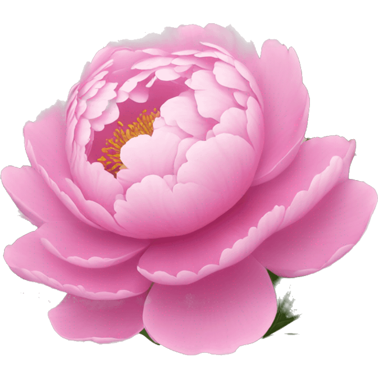 Pink aesthetics peony emoji