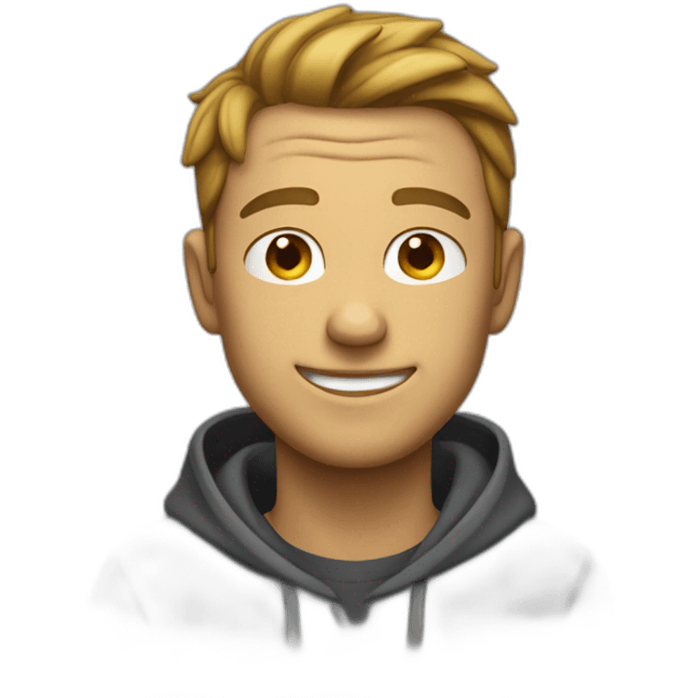 hoodie guy smirking emoji