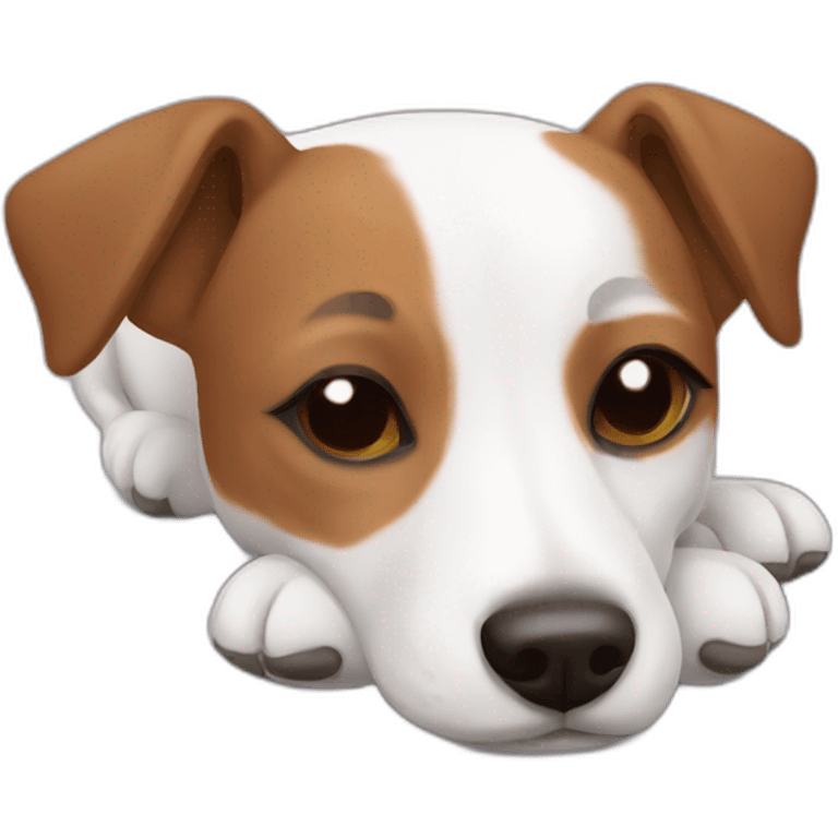 sleeping jack russel emoji