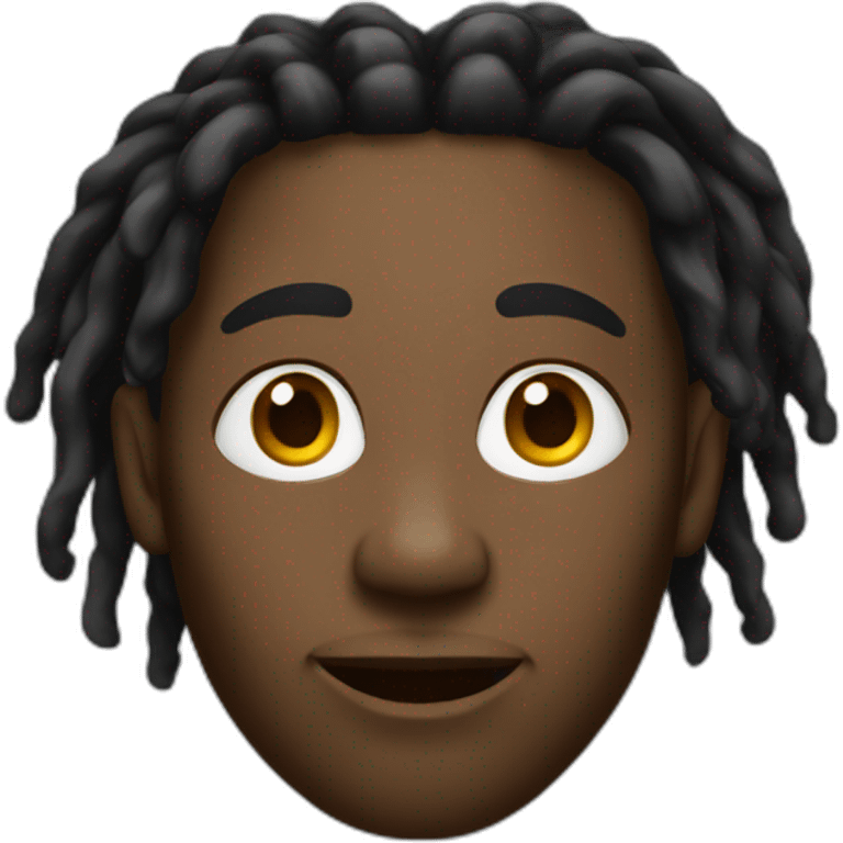 a black man with dread locks emoji