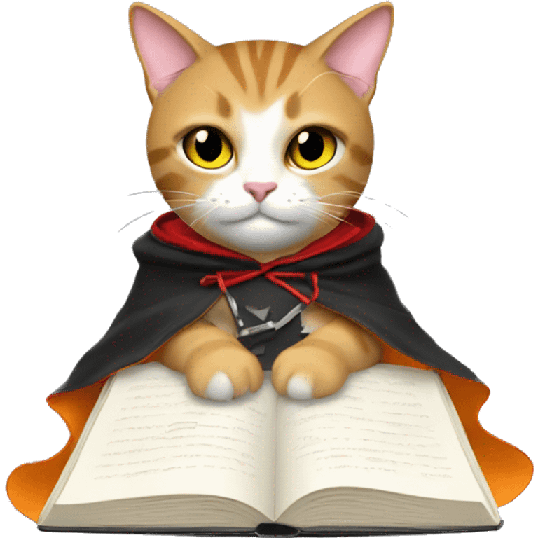  JR crypto writing cape-wearing cat emoji