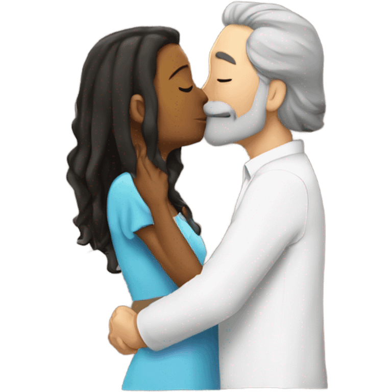 Aubrey kissing rick emoji