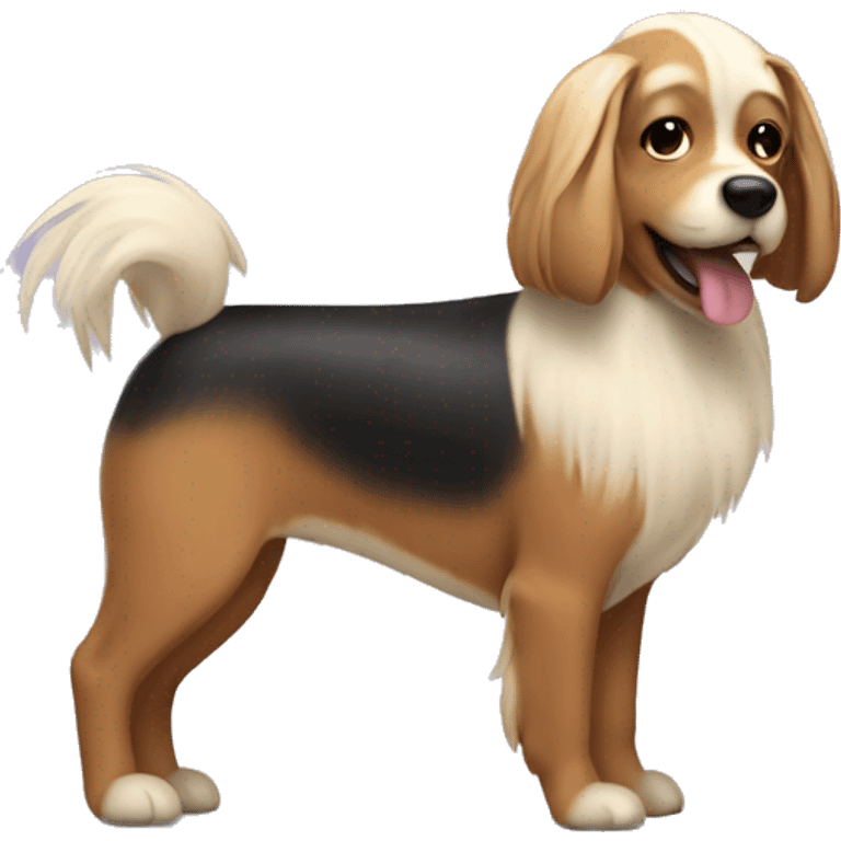 dog wth hair barette emoji