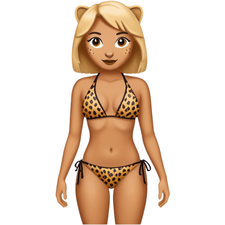 Cheetah bikini  emoji