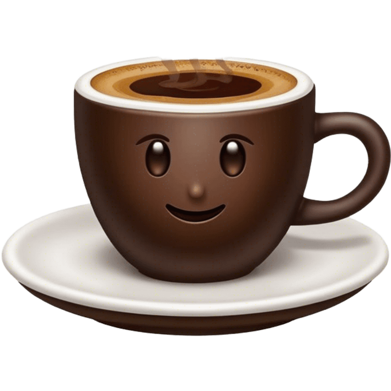 Cinematic Realistic Turkish Coffee Drink Emoji, depicted as a small cup of strong, aromatic coffee with thick foam rendered with detailed textures and warm, inviting lighting. emoji