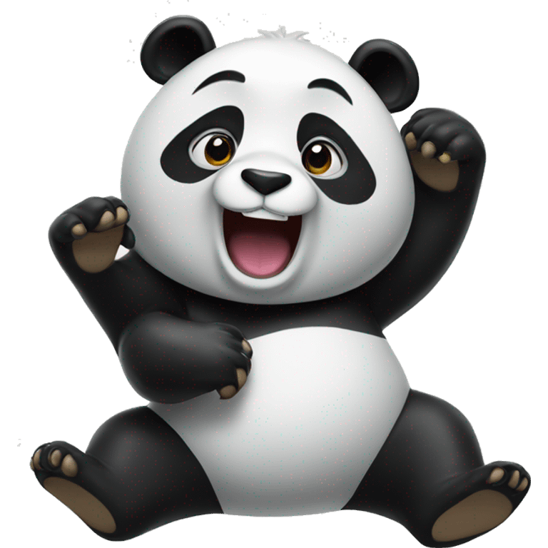 Panda flipping off emoji