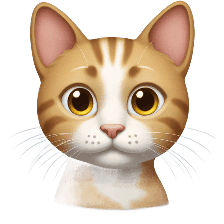 "The cat shows a grateful expression." emoji