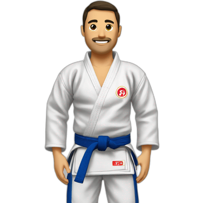 Judo ceinture marin emoji