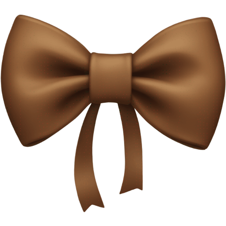 Brown bow emoji