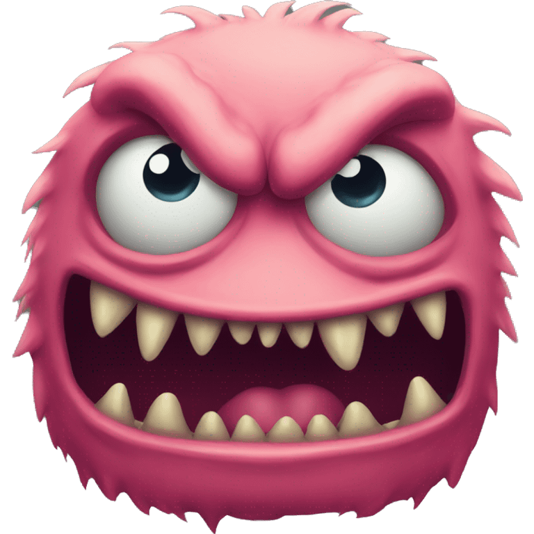 Ugly monster emoji