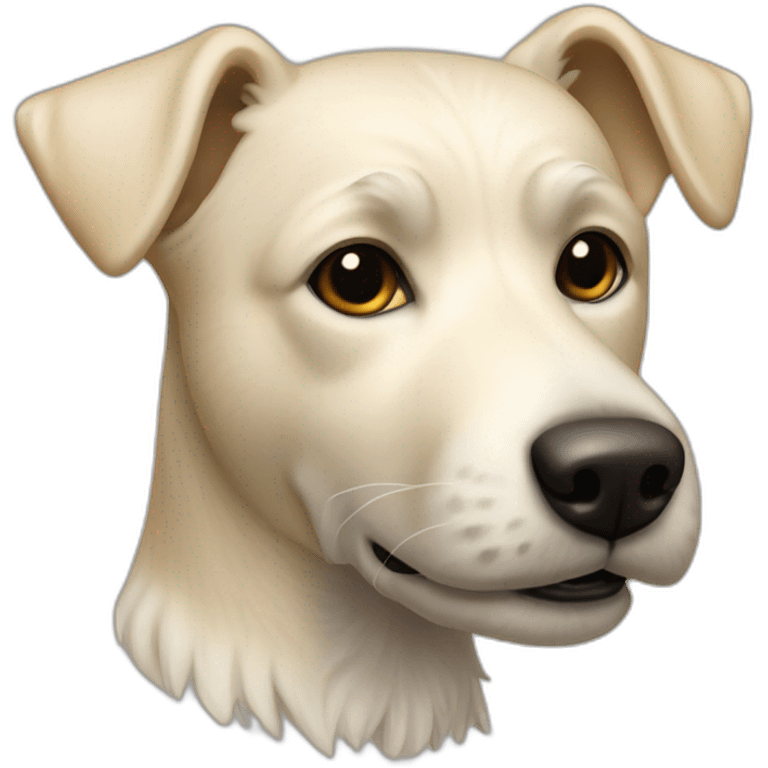 Chien terrier couleur creme emoji