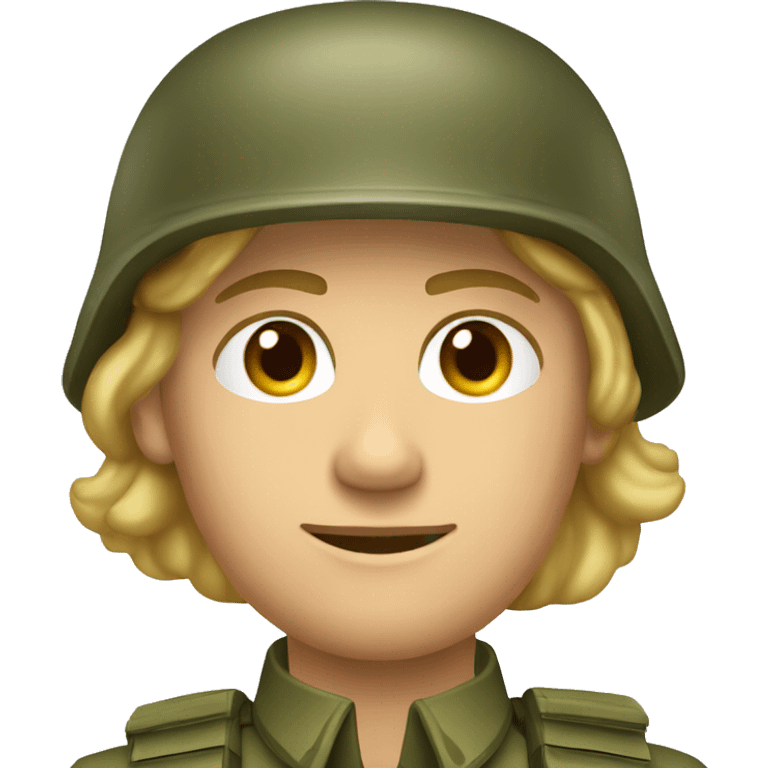 bundeswehr soldat dunklelblond emoji