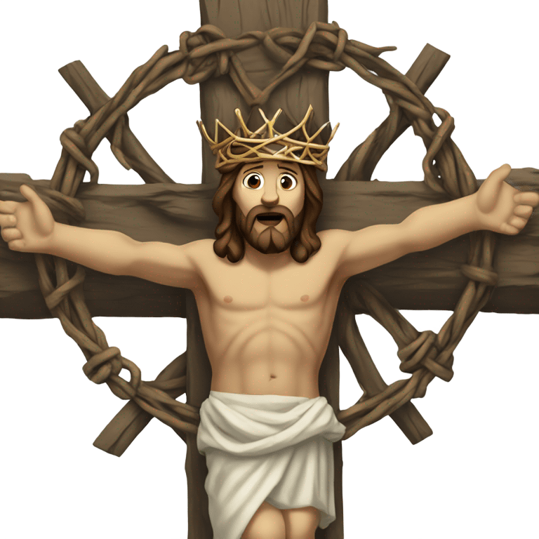 Jesus on cross emoji