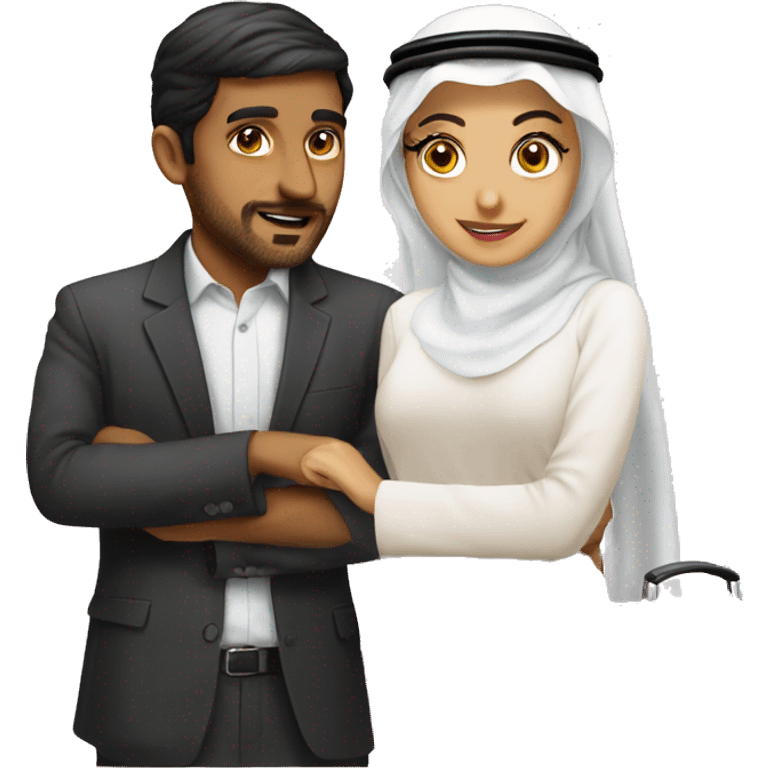 A cheating boyfriend with Emirati emoji