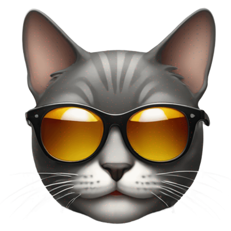 Cat with sunglasses emoji