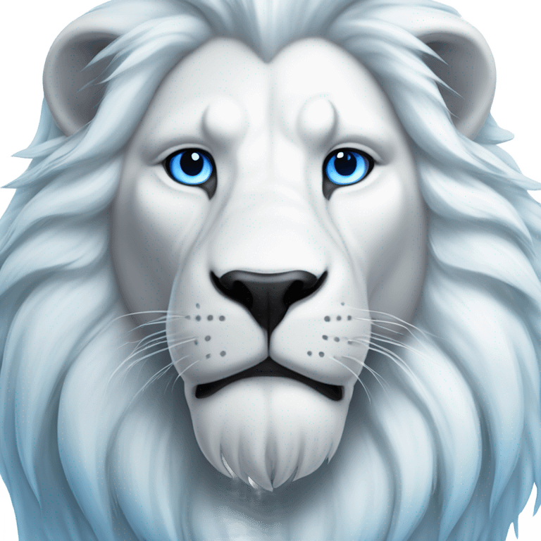 White lion emoji