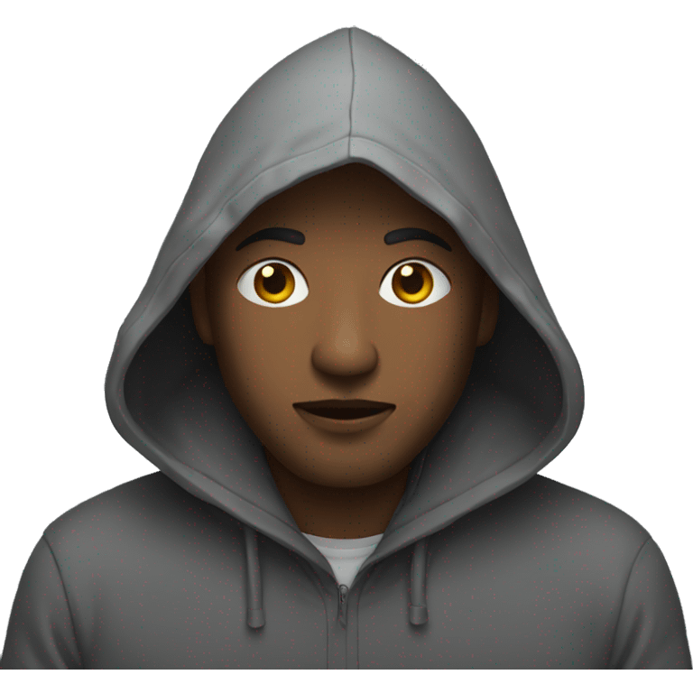 Man with a hood emoji