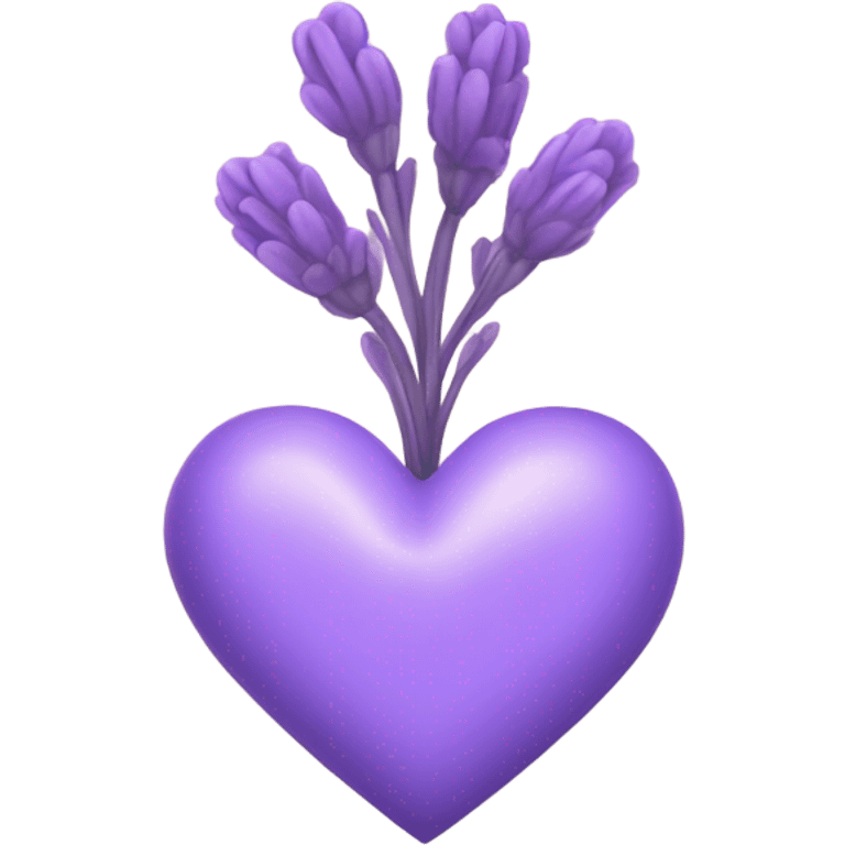 lavender purple heart emoji