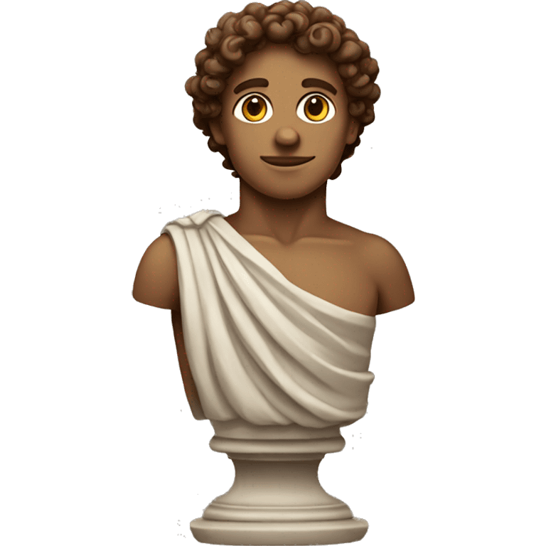 greek statue with brown curls emoji