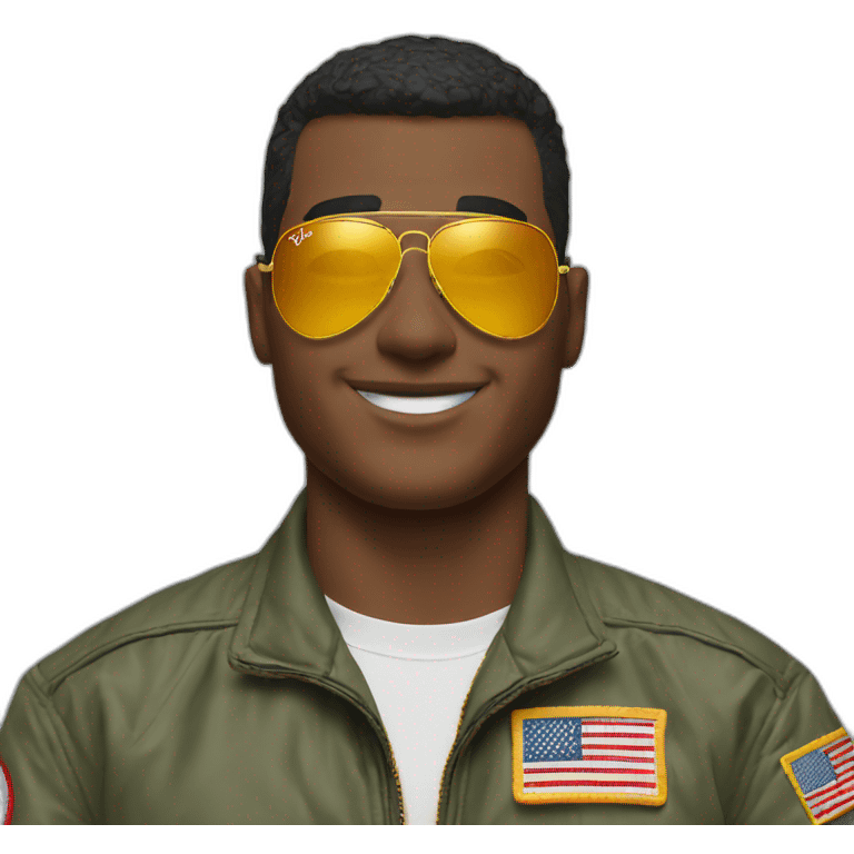 Top Gun with Ray-Ban emoji