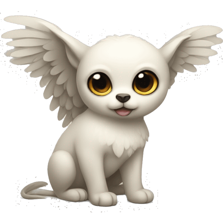 Cute cool winged animal hybrid  emoji