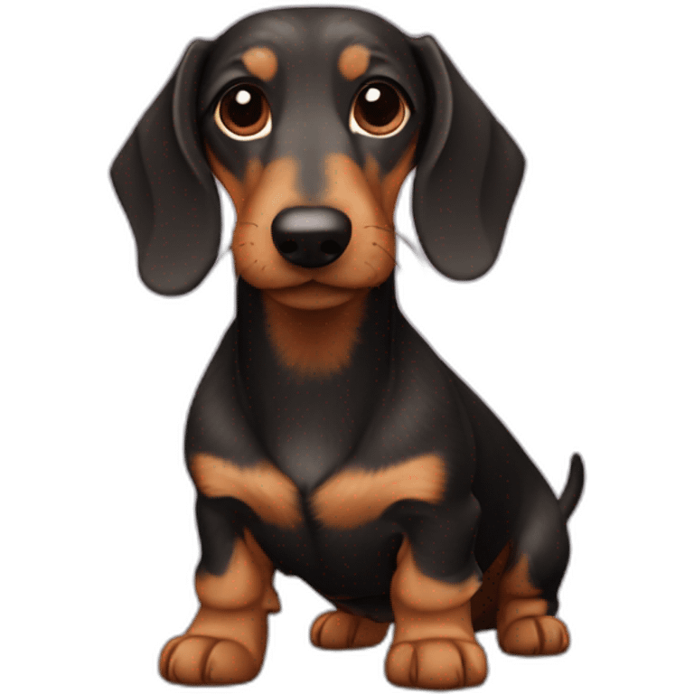 Wire haired dachshund emoji