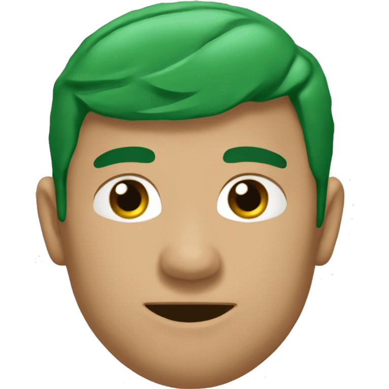  CARA  DE UN BUFALO COLOR  VERDE emoji