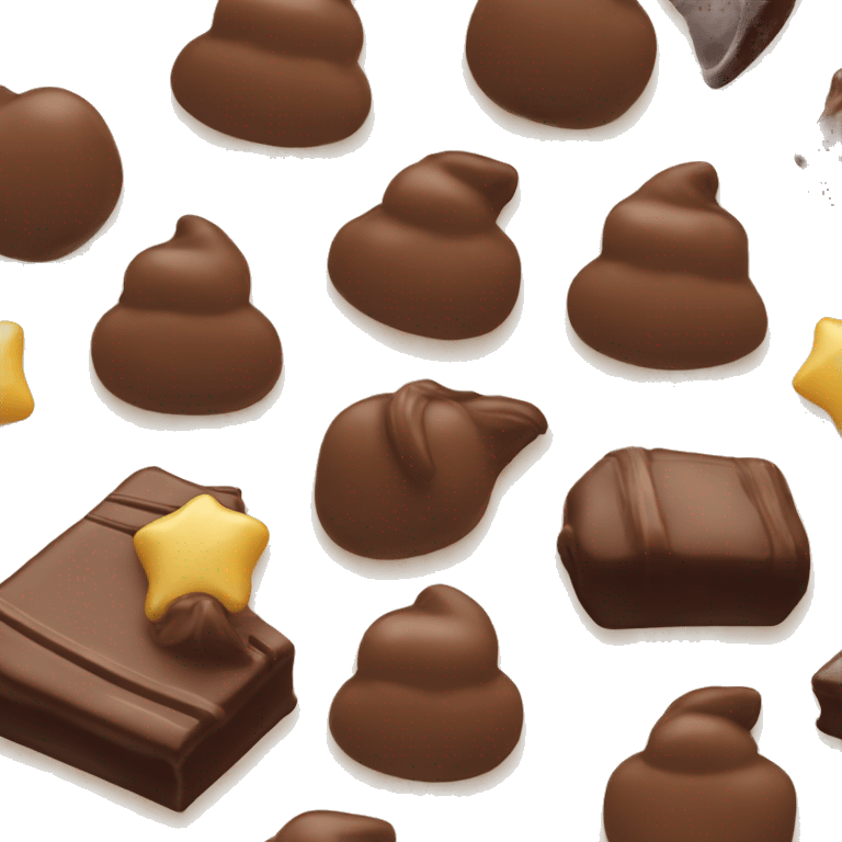 Glace italienne à la vanille et au chocolat  emoji